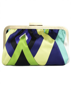 Pochette PUCCI motifs géométriques multicolores