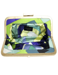 Pochette PUCCI motifs géométriques multicolores