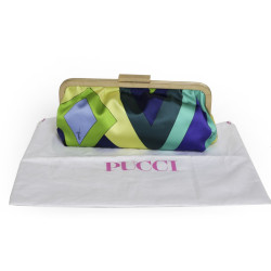 Pochette PUCCI motifs géométriques multicolores