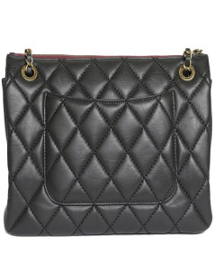 Black CHANEL quilted leather bag