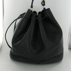 Sac Sceau en cuir noir HERMES