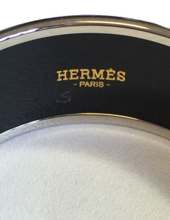 Bracelet HERMES PM en émail multicolore finition palladié