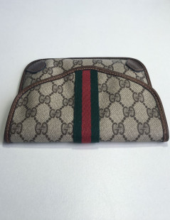 GUCCI monogram canvas vintage wallet