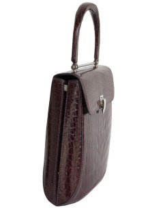 ASPREY OF LONDON crocodile bag of wine dregs