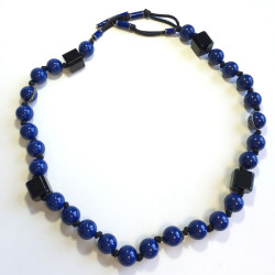 LANVIN blue beaded necklace