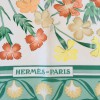 Carré HERMES "Oeillet sauvage et autres Caryophyllées" en soie multicolore