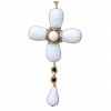 Collier Croix blanc Marguerite de Valois