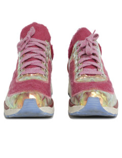 Sneakers CHANEL T41 tweed pink