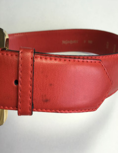 Ceinture YVES SAINT LAURENT cuir rouge