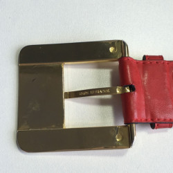 Ceinture YVES SAINT LAURENT cuir rouge