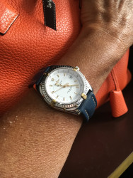 Montre BREITLING or et acier automatic