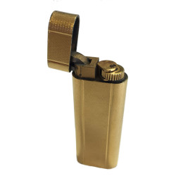 Briquet CARTIER en métal doré