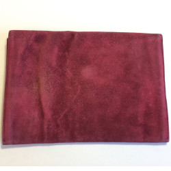 Pochette HERMES veau velours bordeaux