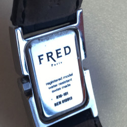 Watch FRED model 36 in steel and alligator