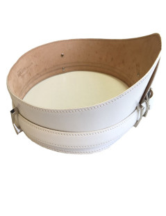 Alexander McQUEEN White leather belt