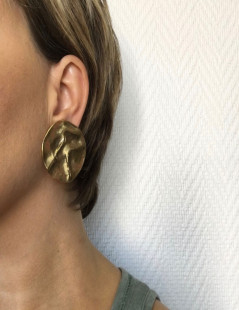 Clips YSL SAINT LAURENT Golden vintage earrings