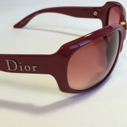 Lunettes de soleil DIOR en plexi bordeaux