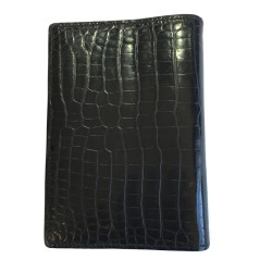 Couverture d'agenda HERMES en crocodile porosus noir