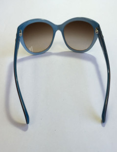 Lunettes de soleil CHANEL en plexi bicolore marron et bleu