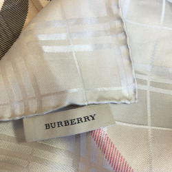 Foulard BURBERRY en soie taupe