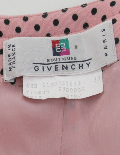 Veste rose à pois noirs T38 GIVENCHY