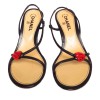 High Sandals CHANEL t.39.5 in leather and Ladybug