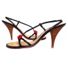 High Sandals CHANEL t.39.5 in leather and Ladybug