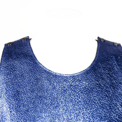 Robe PHILLIP LIM cuir bleu métallisé