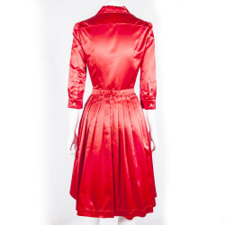 Robe PRADA t40it en soie rouge