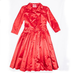 Robe PRADA t40it en soie rouge