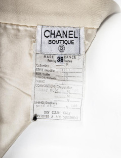 Jupe CHANEL t38 FR en laine écrue