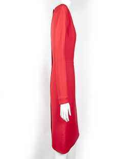 CHRISTIAN DIOR T 36/38 FR red dress in wool