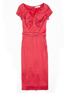 CHRISTIAN DIOR T 38 en red dress