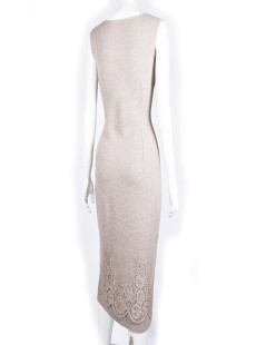 Robe ERMANNO SCERVINO T 44 IT/ 40 FR en cachemire beige