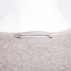 Robe ERMANNO SCERVINO T 44 IT/ 40 FR en cachemire beige