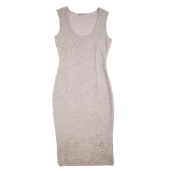 Robe ERMANNO SCERVINO T 44 IT/ 40 FR en laine beige