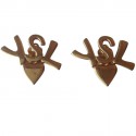 "YSL" YVES SAINT LAURENT Golden clips