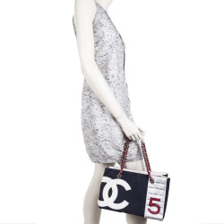 Sac CHANEL "n 5" toile et cuir