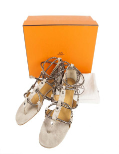 Sandals HERMES T 38.5 en Spartans