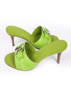 Sandales TOD'S T39 cuir vert pomme