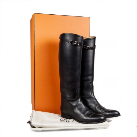 HERMES T 38 en jumping boots