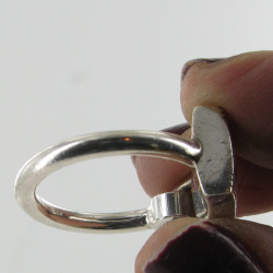 Bague argent massif cadenas HERMES