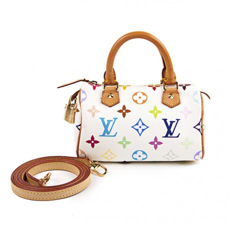 Túi Nữ Louis Vuitton X YK Nano Speedy Bag Multicolor M81979  LUXITY