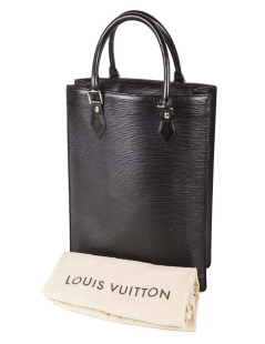 Sac cabas LOUIS VUITTON cuir épi noir