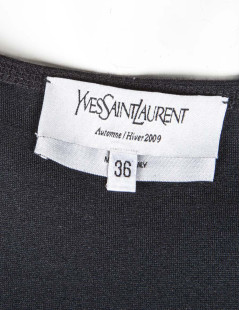 Robe YVES SAINT LAURENT t36fr en laine noire