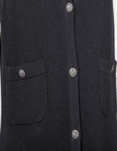 Gilet long CHANEL  T 42 cachemire noir