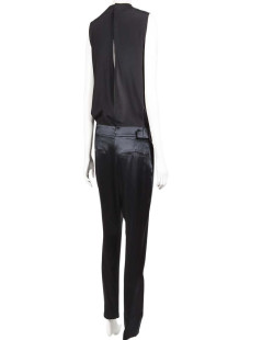 GIVENCHY black silk jumpsuit size 38FR