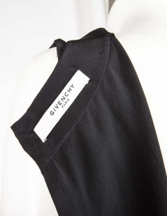 GIVENCHY black silk jumpsuit size 38FR