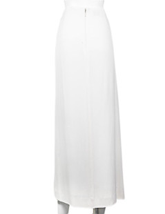 CHANEL white silk skirt, size 38FR