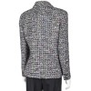 Veste CHANEL T 46 en tweed blanc gris et rose